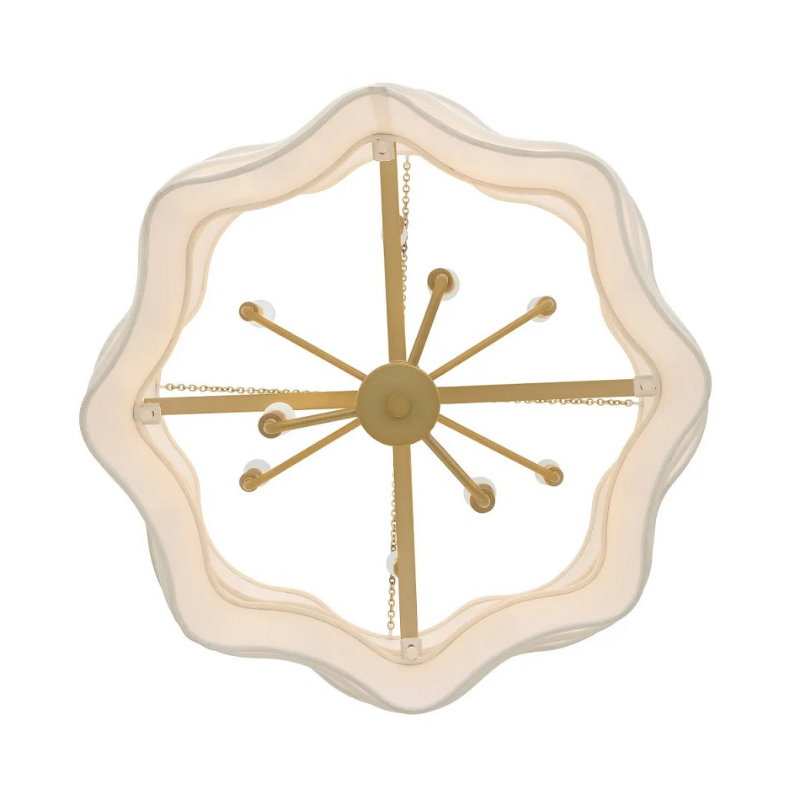 Hinkley 47736 Gwen 9-lt 27" LED Chandelier - Lacquered Brass