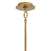 Hinkley 46995 Facet 12-lt 38" LED Chandelier - Heritage Brass