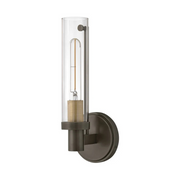 Hinkley 51450 Vaughn 1-lt 14" Tall LED Wall Sconce - Black Oxide with Heritage Brass