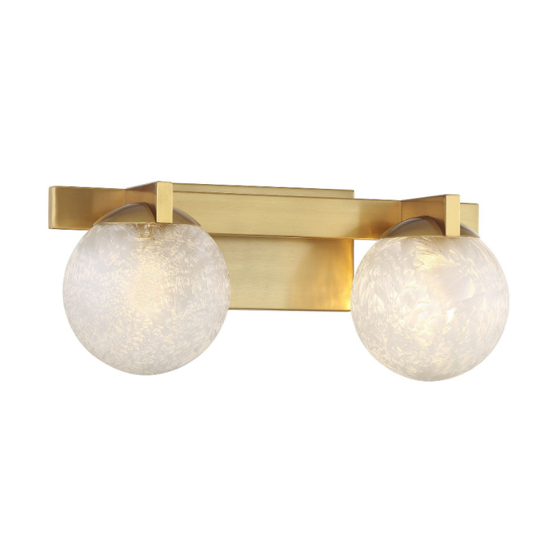 Savoy House 8-1017-2 Darien 2-lt 17" Bathroom Vanity Light - Warm Brass