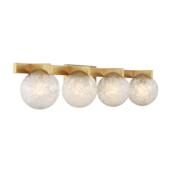 Savoy House 8-1017-4 Darien 4-lt 33" Bathroom Vanity Light - Warm Brass