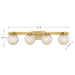 Savoy House 8-1017-4 Darien 4-lt 33" Bathroom Vanity Light