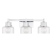 Savoy House 8-1030-3 Dover 3-lt 25" Bathroom Vanity Light - Chrome