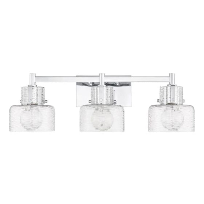 Savoy House 8-1030-3 Dover 3-lt 25" Bathroom Vanity Light - Chrome