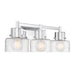 Savoy House 8-1030-3 Dover 3-lt 25" Bathroom Vanity Light - Chrome