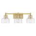 Savoy House 8-1030-3 Dover 3-lt 25" Bathroom Vanity Light - Warm Brass