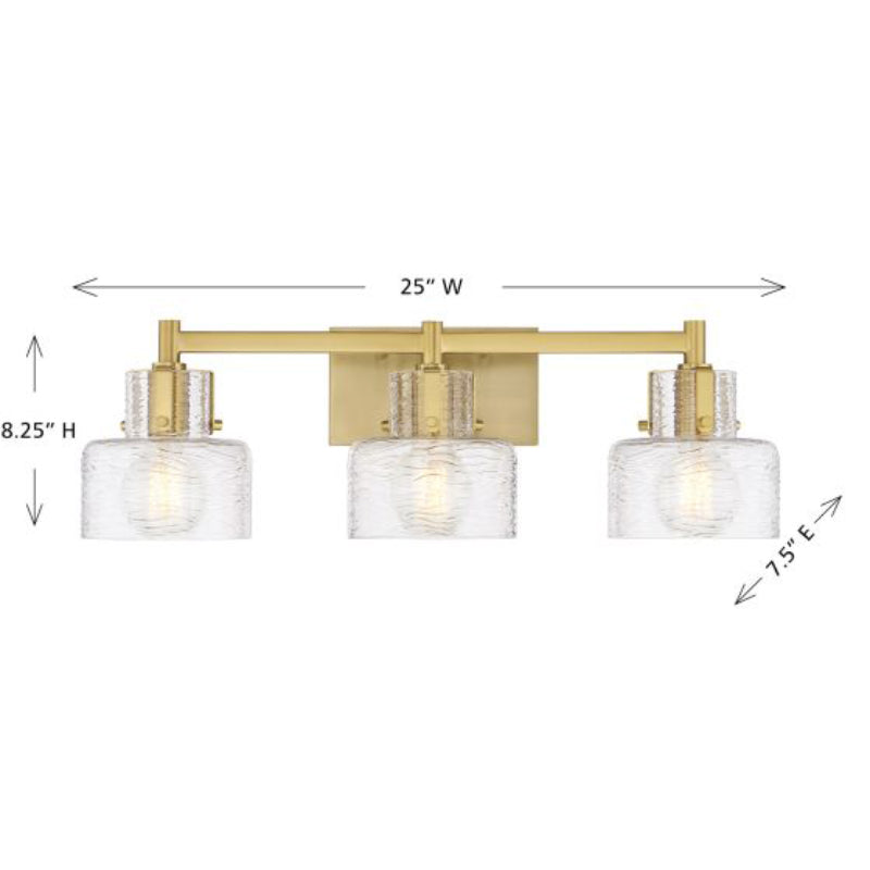 Savoy House 8-1030-3 Dover 3-lt 25" Bathroom Vanity Light