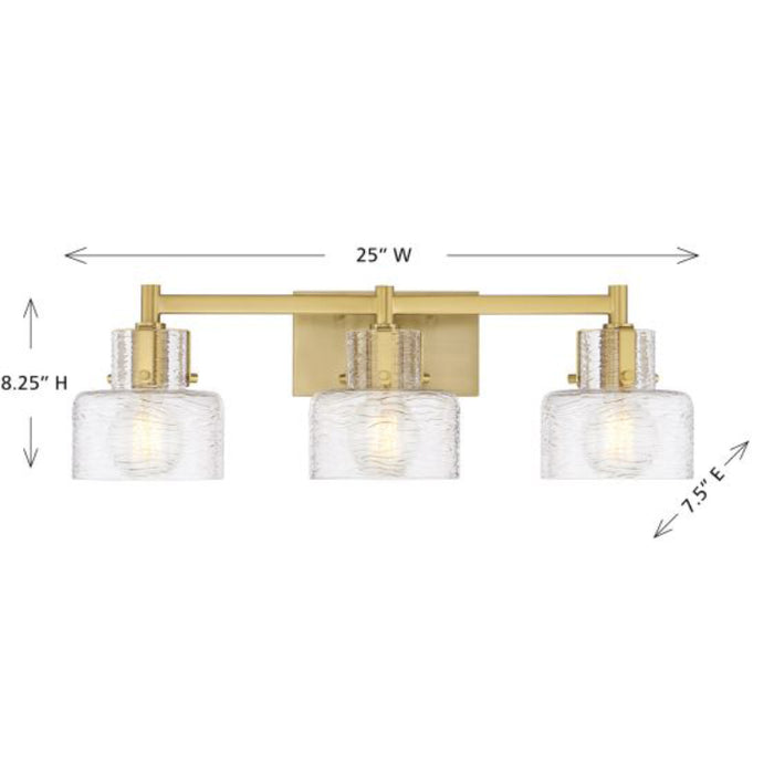 Savoy House 8-1030-3 Dover 3-lt 25" Bathroom Vanity Light