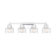 Savoy House 8-1030-4 Dover 4-lt 33" Bathroom Vanity Light - Chrome