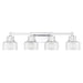 Savoy House 8-1030-4 Dover 4-lt 33" Bathroom Vanity Light - Chrome