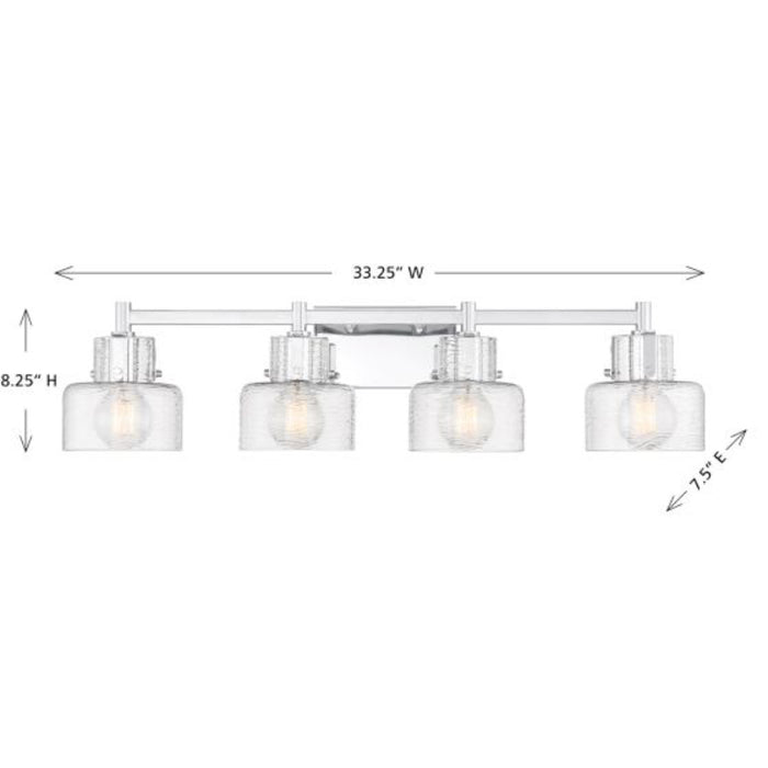 Savoy House 8-1030-4 Dover 4-lt 33" Bathroom Vanity Light