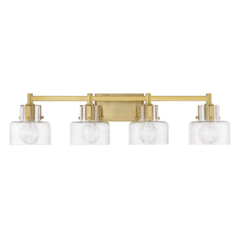 Savoy House 8-1030-4 Dover 4-lt 33" Bathroom Vanity Light - Warm Brass