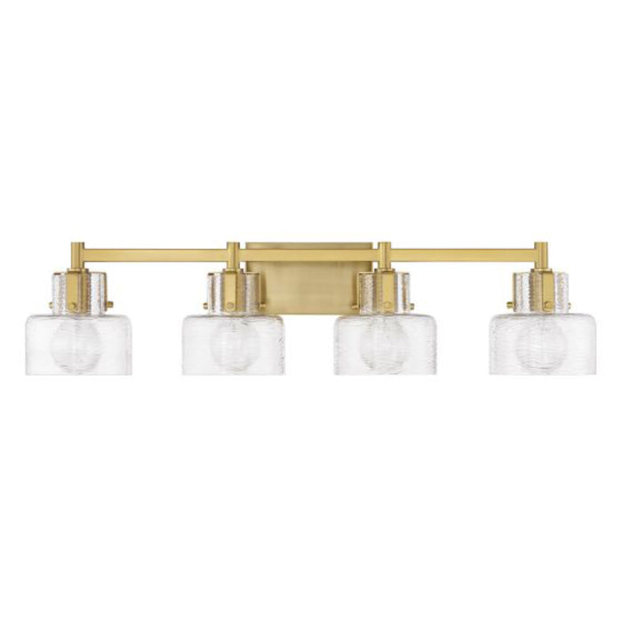 Savoy House 8-1030-4 Dover 4-lt 33" Bathroom Vanity Light - Warm Brass