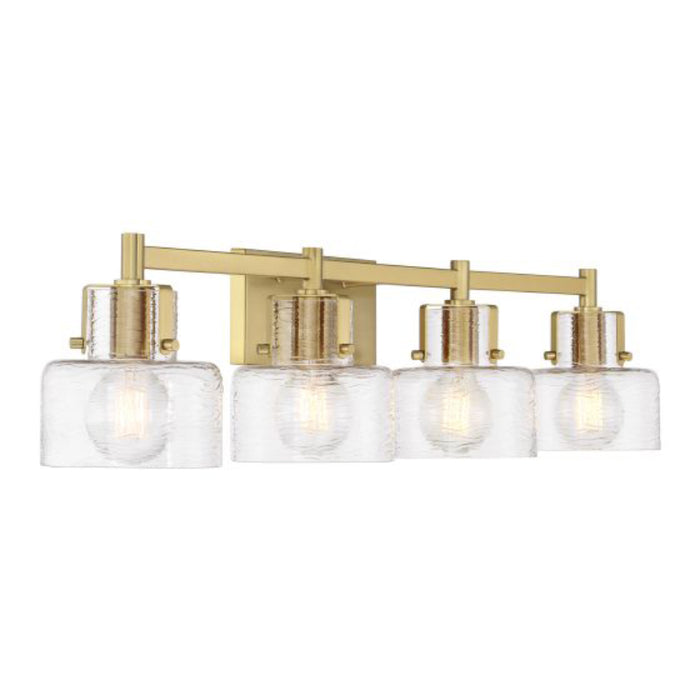 Savoy House 8-1030-4 Dover 4-lt 33" Bathroom Vanity Light - Warm Brass