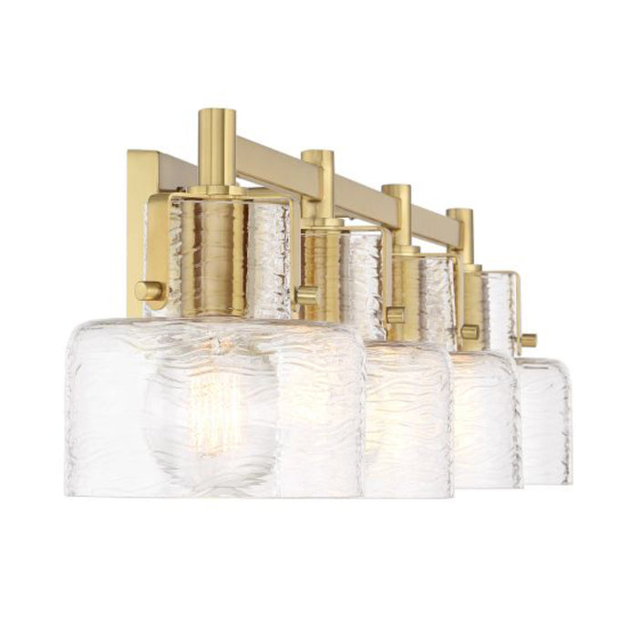 Savoy House 8-1030-4 Dover 4-lt 33" Bathroom Vanity Light - Warm Brass