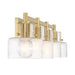 Savoy House 8-1030-4 Dover 4-lt 33" Bathroom Vanity Light - Warm Brass