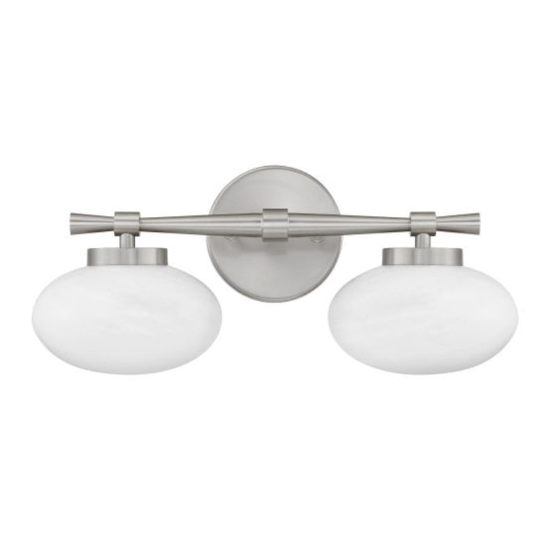 Savoy House 8-1050-2 Barrow 2-lt 17" Bathroom Vanity Light - Satin Nickel