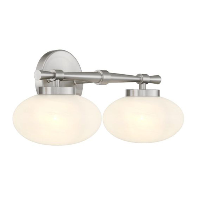 Savoy House 8-1050-2 Barrow 2-lt 17" Bathroom Vanity Light - Satin Nickel