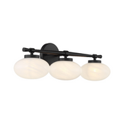 Savoy House 8-1050-3 Barrow 3-lt 25" Bathroom Vanity Light - Matte Black