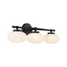 Savoy House 8-1050-3 Barrow 3-lt 25" Bathroom Vanity Light - Matte Black