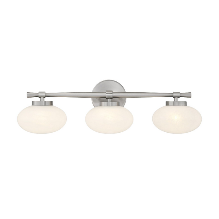 Savoy House 8-1050-3 Barrow 3-lt 25" Bathroom Vanity Light - Satin Nickel