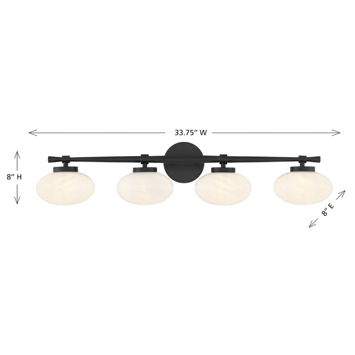Savoy House 8-1050-4 Barrow 4-lt 34" Bathroom Vanity Light