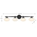 Savoy House 8-1050-4 Barrow 4-lt 34" Bathroom Vanity Light