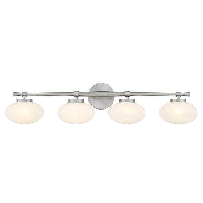 Savoy House 8-1050-4 Barrow 4-lt 34" Bathroom Vanity Light - Satin Nickel