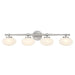 Savoy House 8-1050-4 Barrow 4-lt 34" Bathroom Vanity Light - Satin Nickel