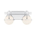 Savoy House 8-1060-2 Pierce 2-lt 16" Bathroom Vanity Light - Chrome
