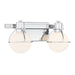 Savoy House 8-1060-2 Pierce 2-lt 16" Bathroom Vanity Light - Chrome