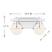 Savoy House 8-1060-2 Pierce 2-lt 16" Bathroom Vanity Light