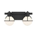 Savoy House 8-1060-2 Pierce 2-lt 16" Bathroom Vanity Light - Matte Black