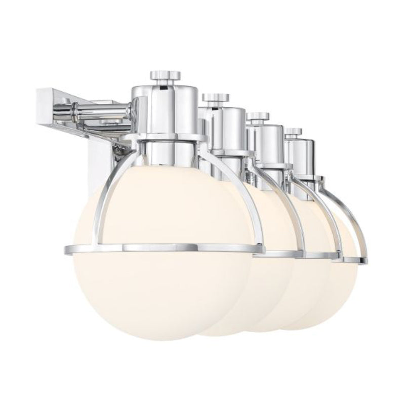 Savoy House 8-1060-4 Pierce 4-lt 32" Bathroom Vanity Light - Chrome