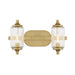 Savoy House 8-3024-2 Holton 2-lt 16" Bathroom Vanity Light - Warm Brass