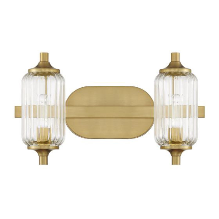 Savoy House 8-3024-2 Holton 2-lt 16" Bathroom Vanity Light - Warm Brass
