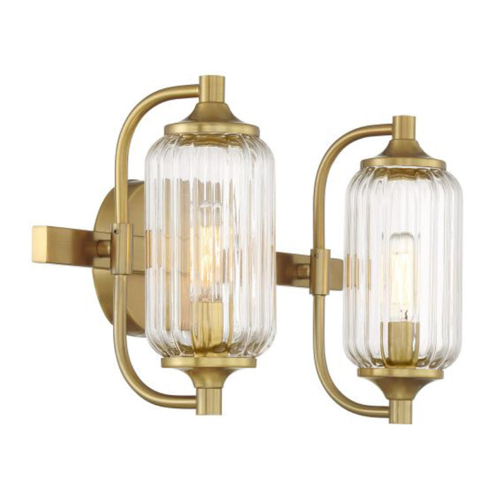 Savoy House 8-3024-2 Holton 2-lt 16" Bathroom Vanity Light - Warm Brass