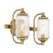 Savoy House 8-3024-2 Holton 2-lt 16" Bathroom Vanity Light - Warm Brass