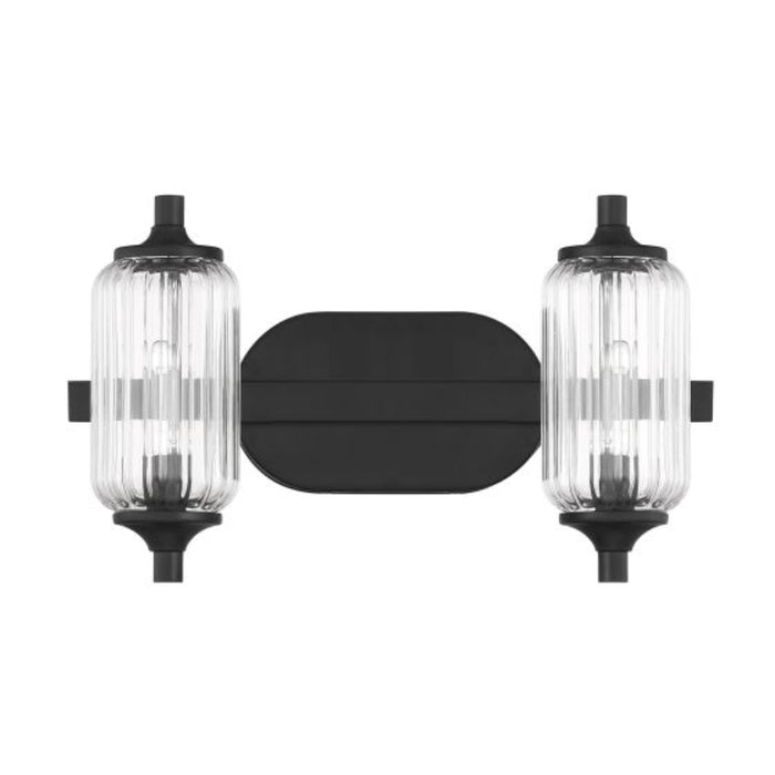 Savoy House 8-3024-2 Holton 2-lt 16" Bathroom Vanity Light - Matte Black