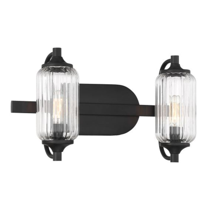 Savoy House 8-3024-2 Holton 2-lt 16" Bathroom Vanity Light - Matte Black