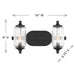 Savoy House 8-3024-2 Holton 2-lt 16" Bathroom Vanity Light
