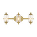 Savoy House 8-3024-3 Holton 3-lt 24" Bathroom Vanity Light - Warm Brass