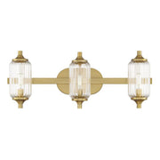 Savoy House 8-3024-3 Holton 3-lt 24" Bathroom Vanity Light - Warm Brass