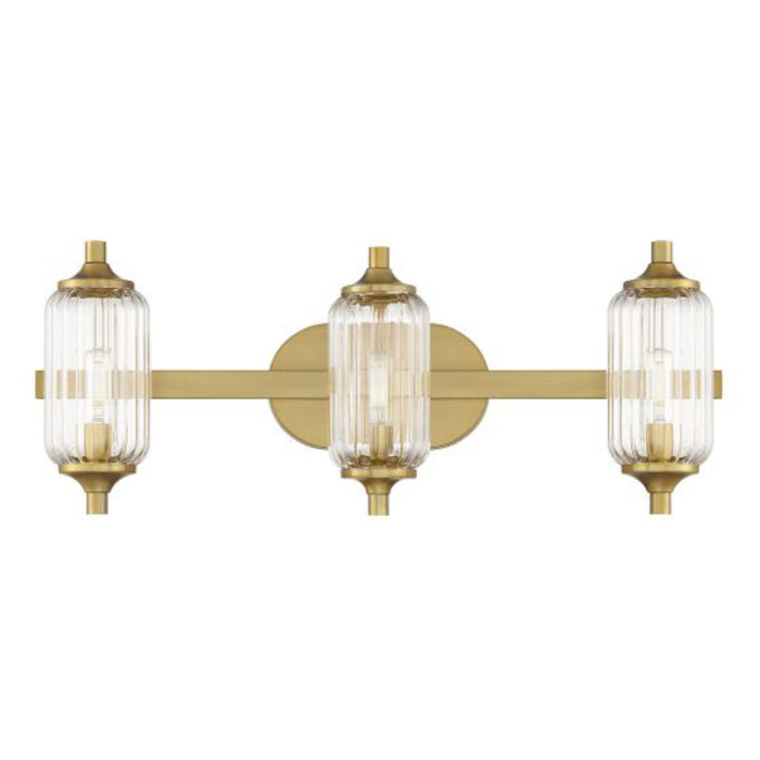Savoy House 8-3024-3 Holton 3-lt 24" Bathroom Vanity Light - Warm Brass