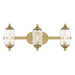 Savoy House 8-3024-3 Holton 3-lt 24" Bathroom Vanity Light - Warm Brass