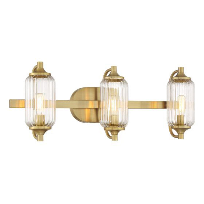 Savoy House 8-3024-3 Holton 3-lt 24" Bathroom Vanity Light - Warm Brass