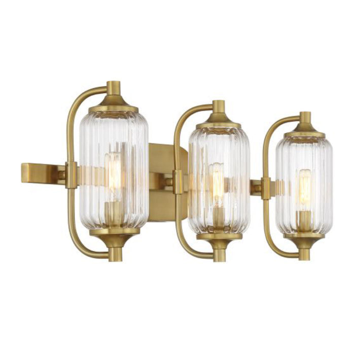 Savoy House 8-3024-3 Holton 3-lt 24" Bathroom Vanity Light - Warm Brass