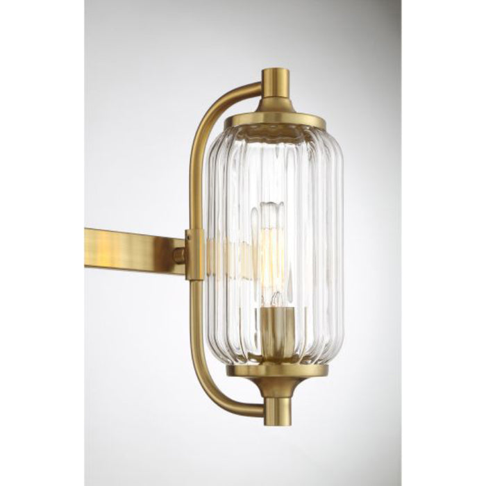 Savoy House 8-3024-3 Holton 3-lt 24" Bathroom Vanity Light - Warm Brass