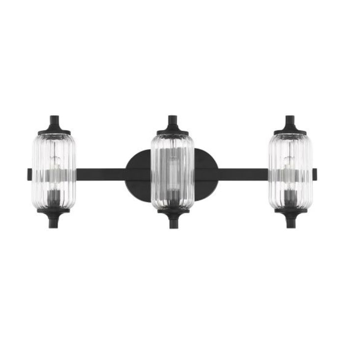 Savoy House 8-3024-3 Holton 3-lt 24" Bathroom Vanity Light - Matte Black