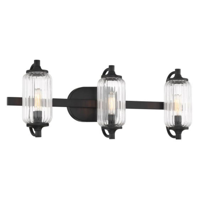 Savoy House 8-3024-3 Holton 3-lt 24" Bathroom Vanity Light - Matte Black